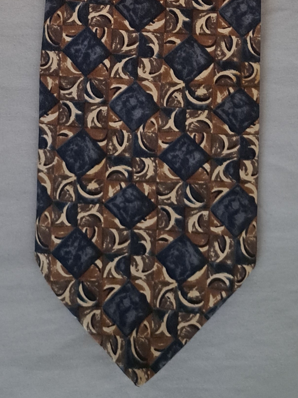 Vintage Marks & Spencer St. Michael Classic Geometric Pattern Men's Tie